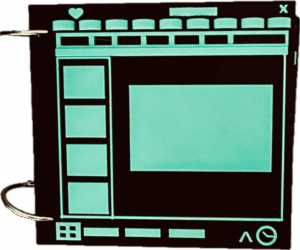 Model of PowerPoint Screen with the task bar on the bottom